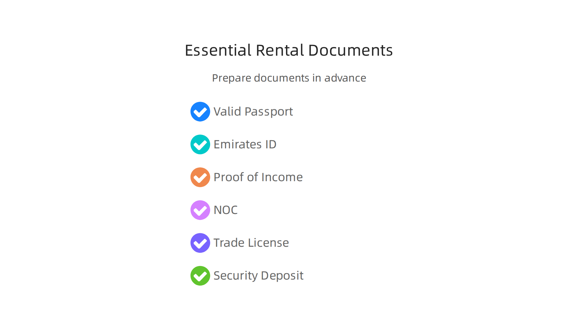 Prepare all necessary documents in advance to ensure a smooth and quick rental application process.