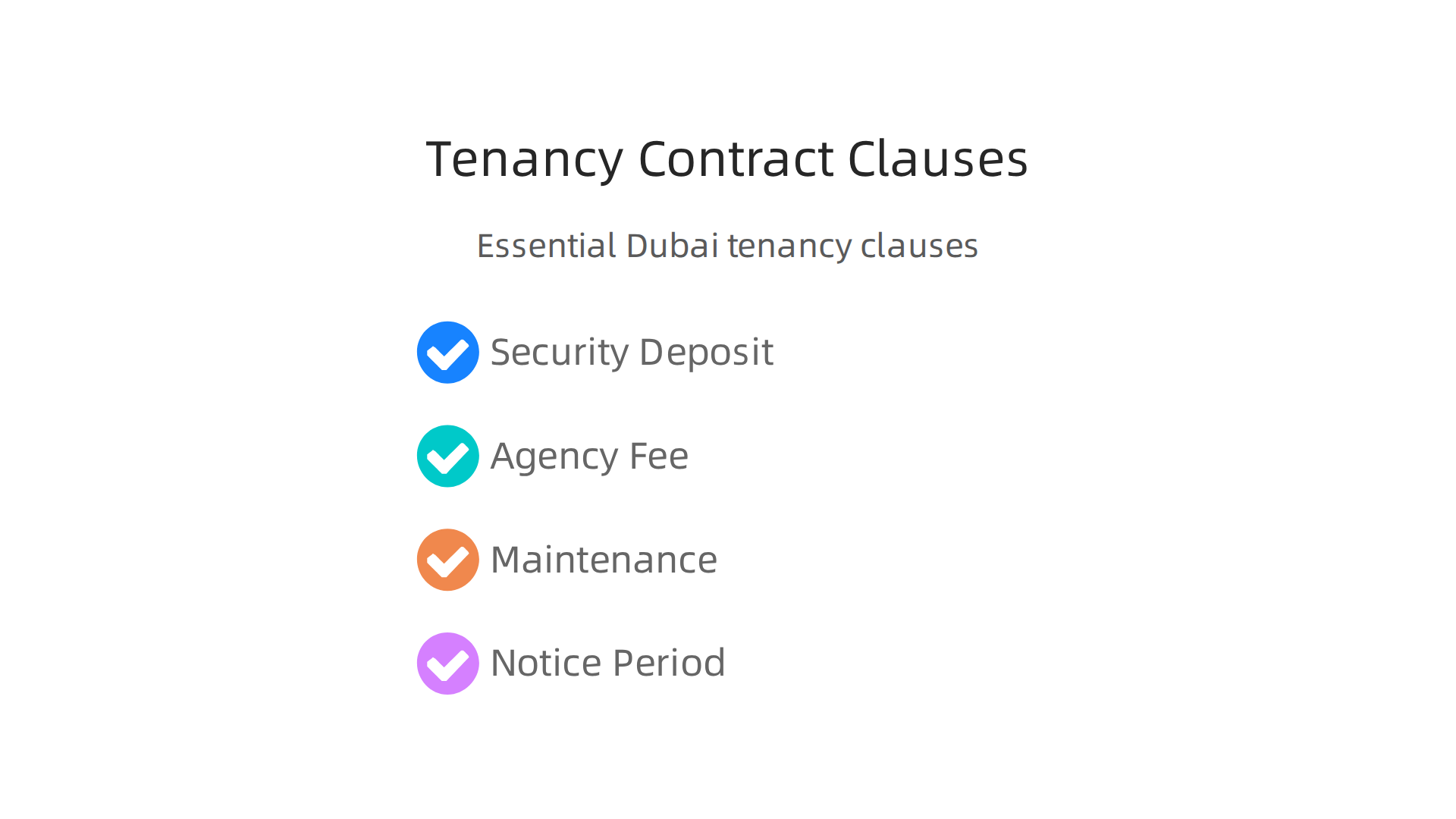 Essential clauses to understand in a Dubai tenancy contract for your protection and clarity.